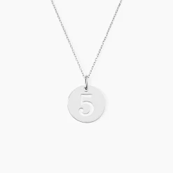 Pendentif Efiso Argent Blanc
