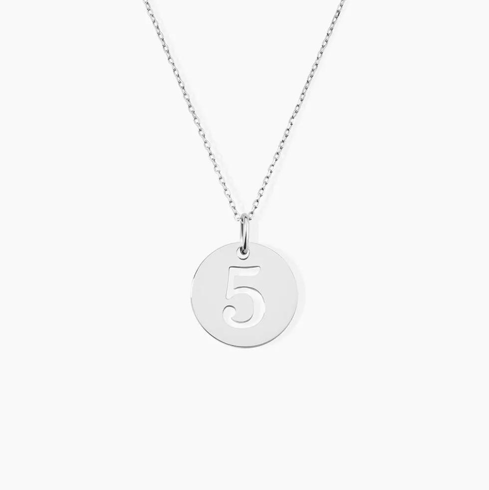 Pendentif Efiso Argent Blanc