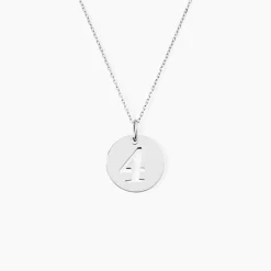 Pendentif Efiso Argent Blanc
