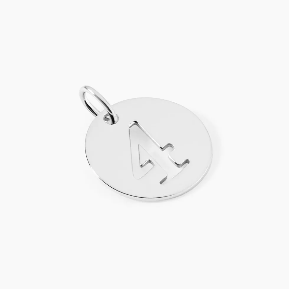 Pendentif Efiso Argent Blanc