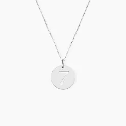 Pendentif Efiso Argent Blanc