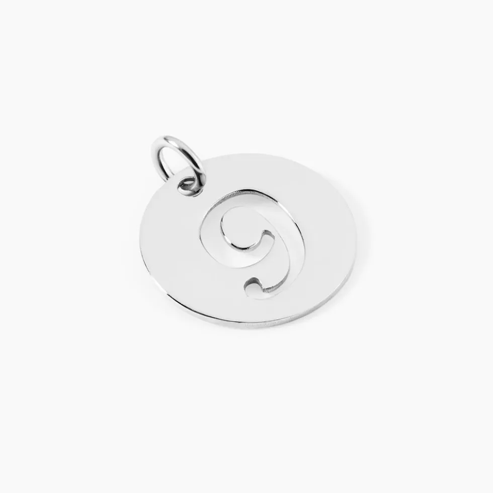 Pendentif Efiso Argent Blanc