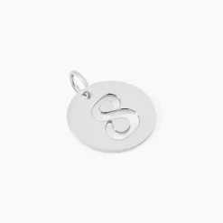 Pendentif Efiso Argent Blanc
