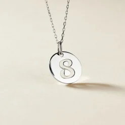 Pendentif Efiso Argent Blanc