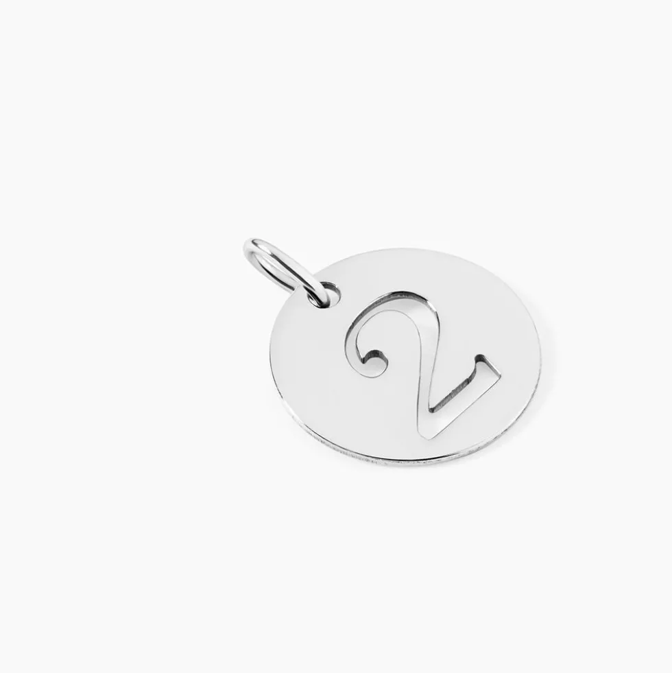 Pendentif Efiso Argent Blanc