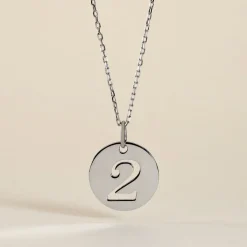 Pendentif Efiso Argent Blanc