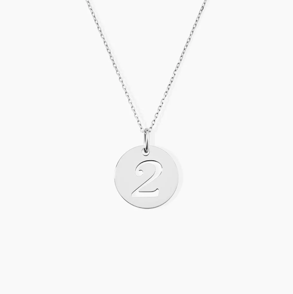Pendentif Efiso Argent Blanc