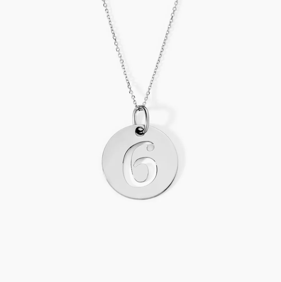 Pendentif Efiso Argent Blanc