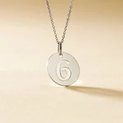 Pendentif Efiso Argent Blanc