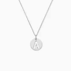 Pendentif Elio A Argent Blanc