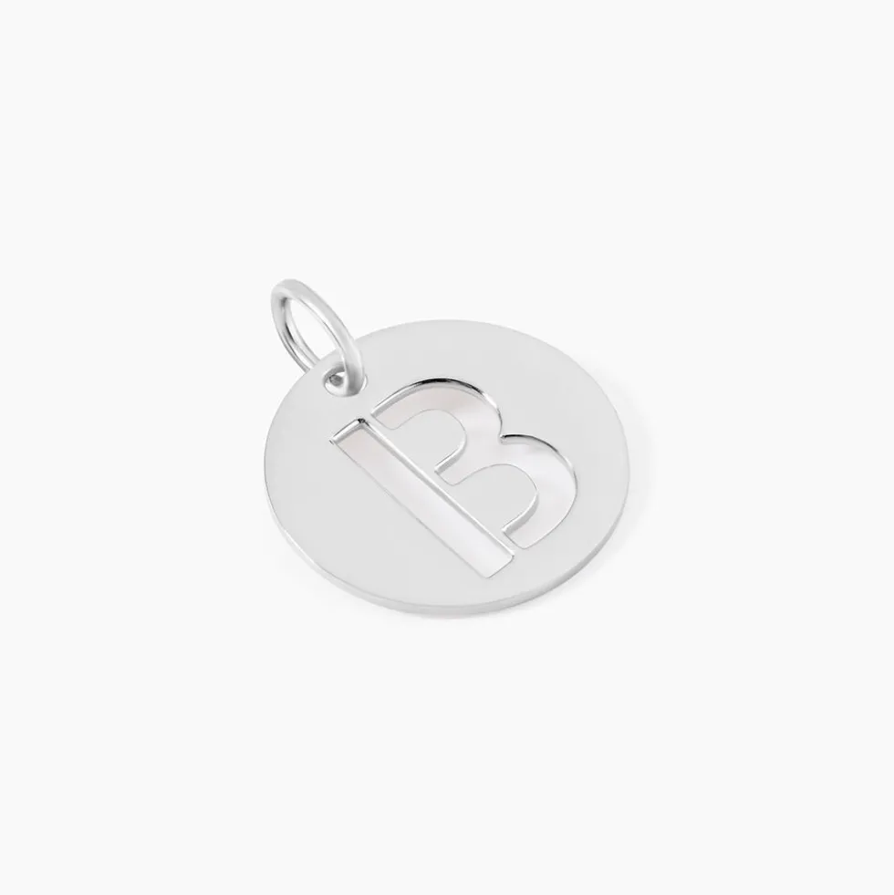 Pendentif Elio B Argent Blanc