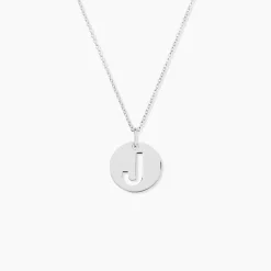 Pendentif Elio J Argent Blanc