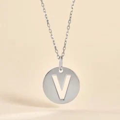Pendentif Elio V Argent Blanc