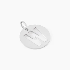 Pendentif Elio W Argent Blanc