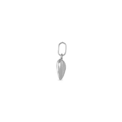 Pendentif Eudocie Coeur Lisse Or Blanc