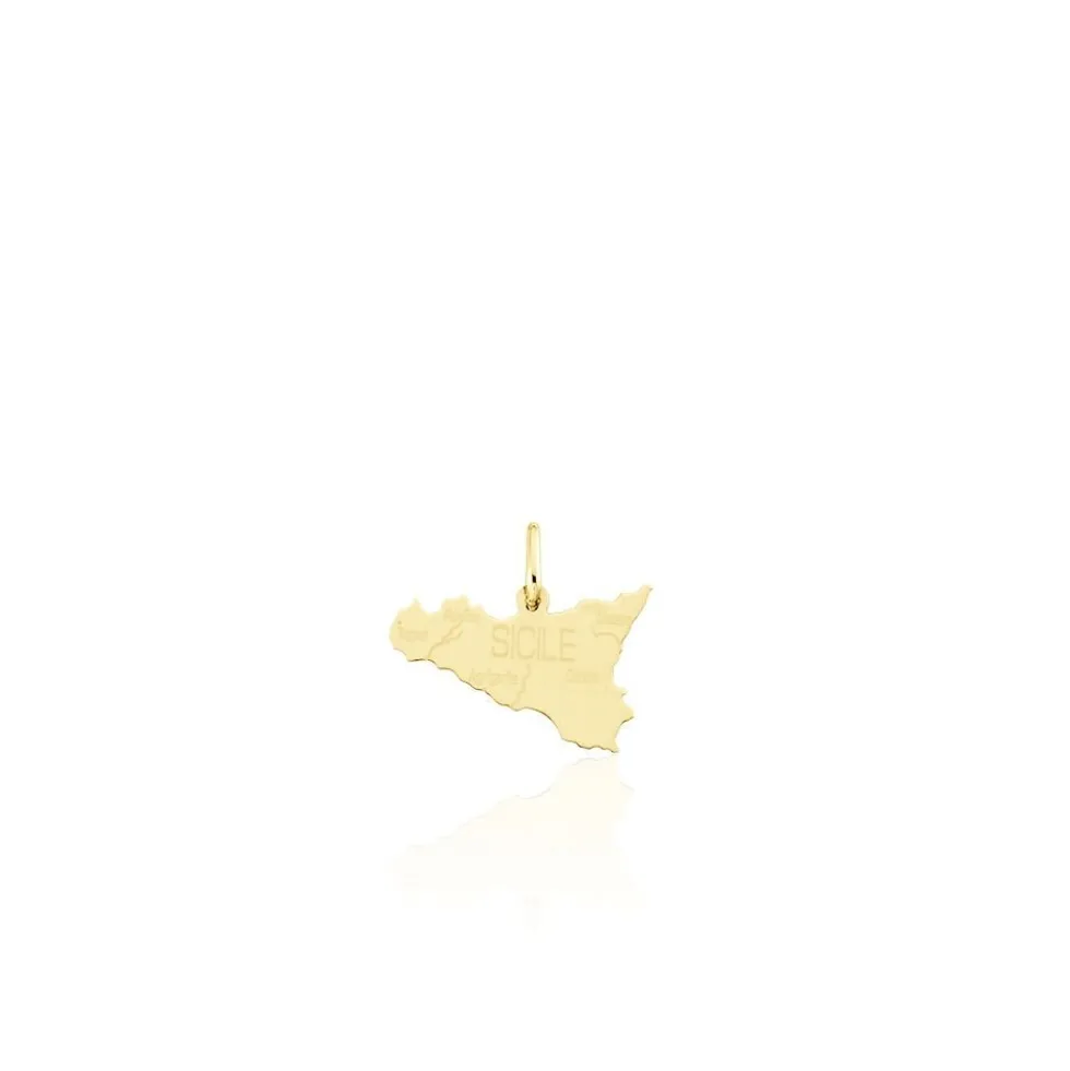 Pendentif Gaietana Sicile Or Jaune