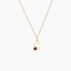 Pendentif Helidie Coccinelle Lettre Or Jaune