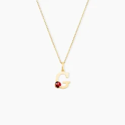 Pendentif Helidie Coccinelle Lettre Or Jaune