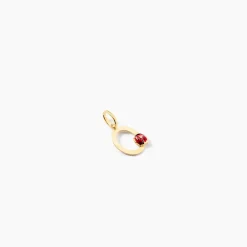Pendentif Helidie Coccinelle Lettre Or Jaune