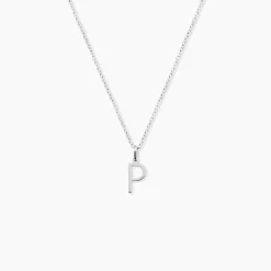 Pendentif Ionia Lettre Or Blanc