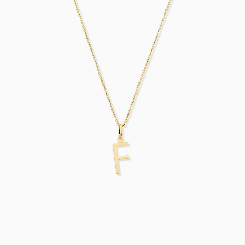 Pendentif Ionia Lettre Or Jaune