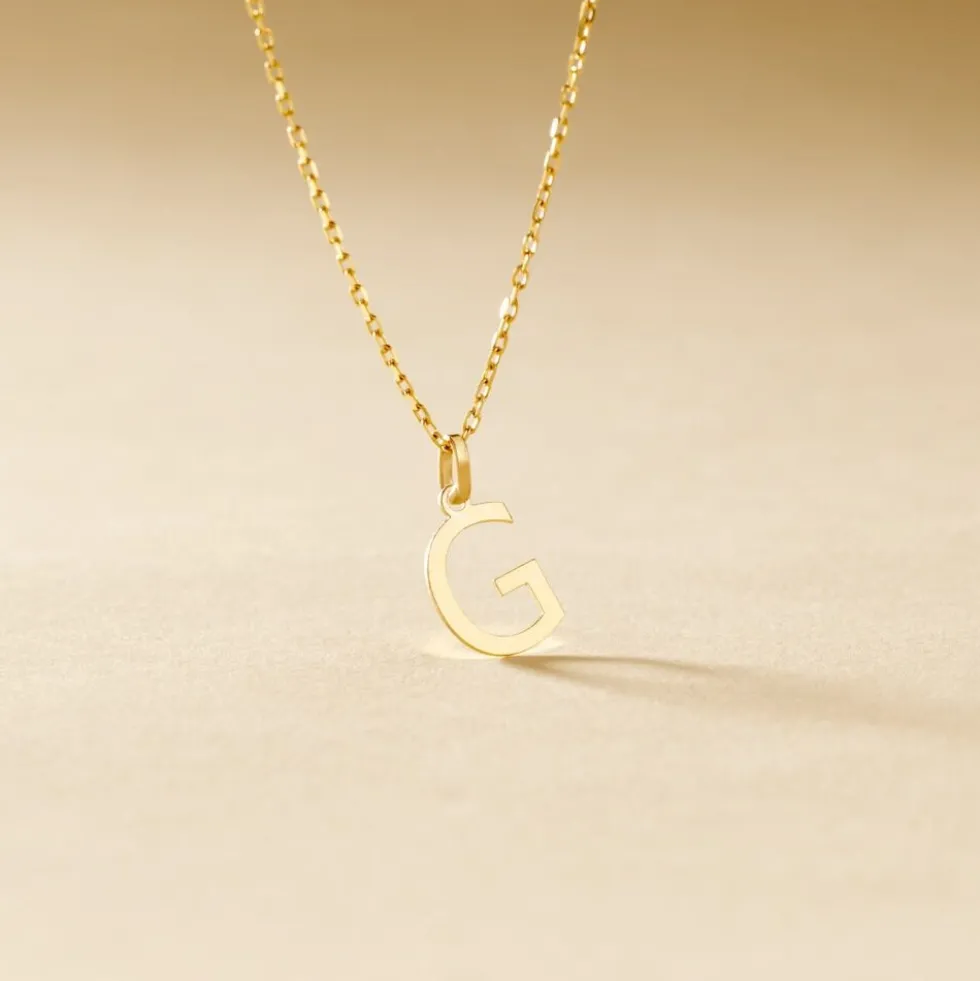 Pendentif Ionia Lettre Or Jaune