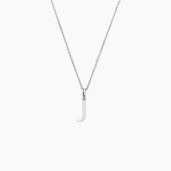 Pendentif Ionia Lettre Or Blanc