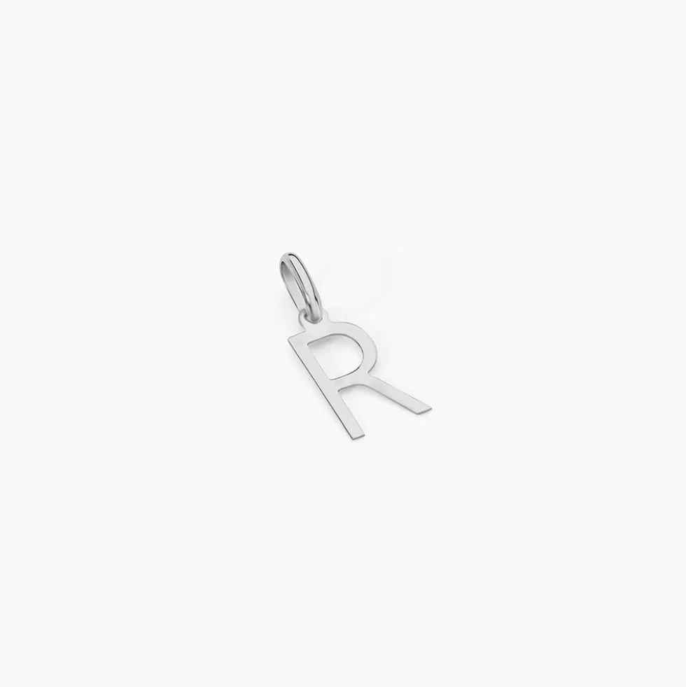 Pendentif Ionia Lettre Or Blanc