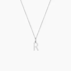 Pendentif Ionia Lettre Or Blanc
