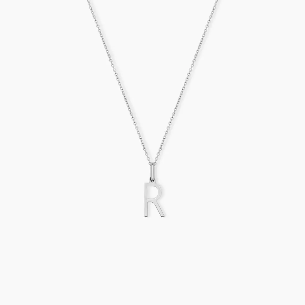 Pendentif Ionia Lettre Or Blanc