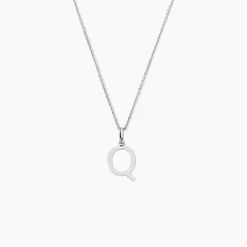 Pendentif Ionia Lettre Or Blanc