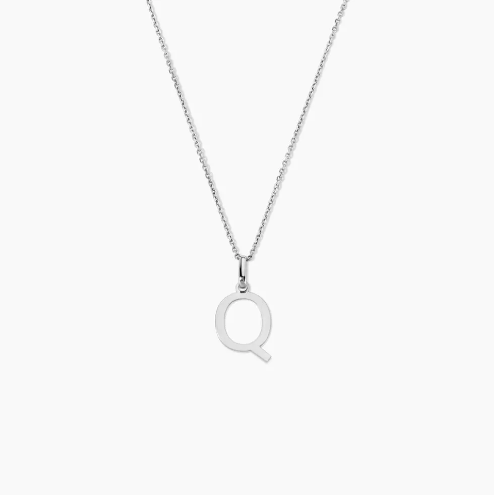 Pendentif Ionia Lettre Or Blanc