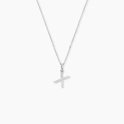 Pendentif Ionia Lettre Or Blanc