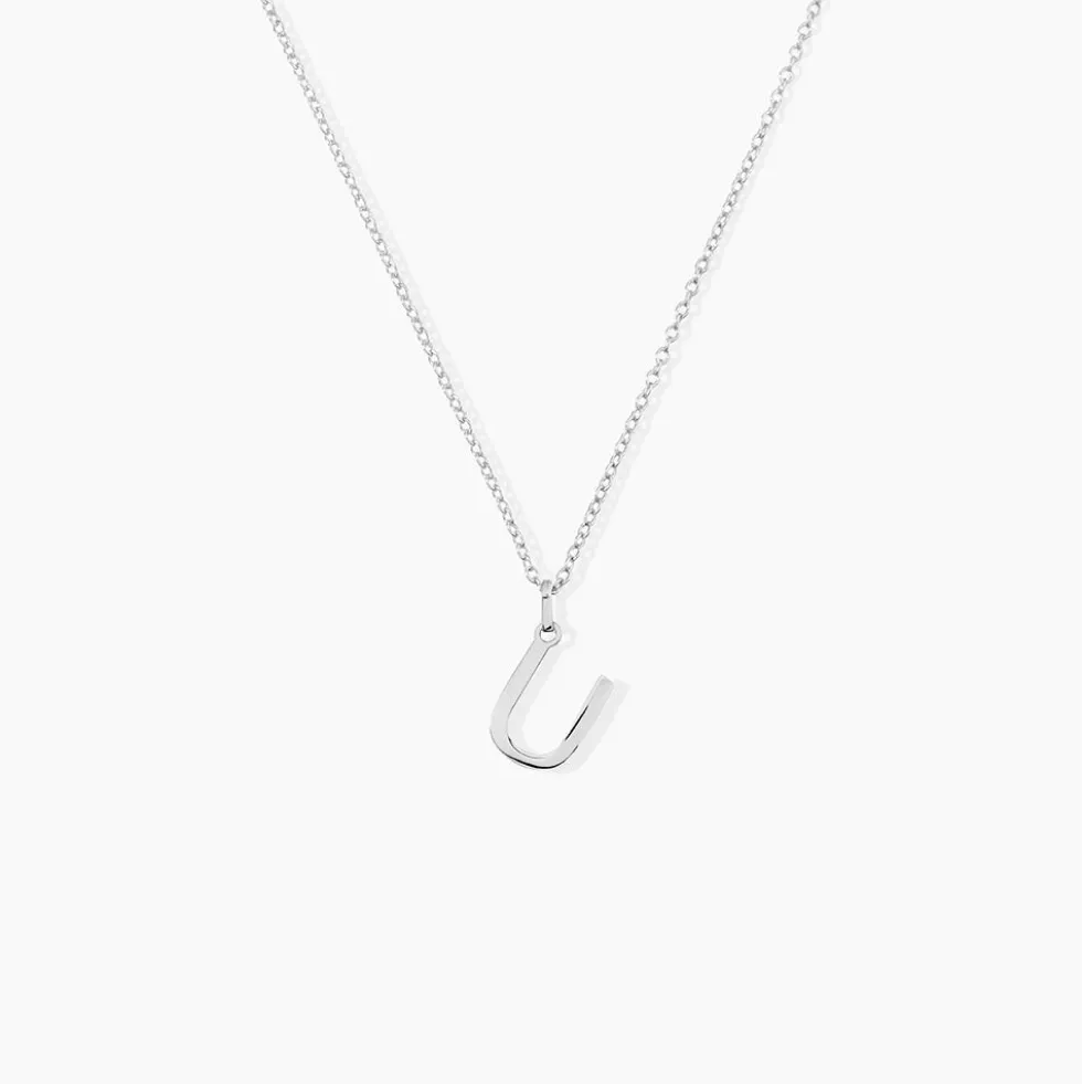 Pendentif Ionia Lettre Or Blanc