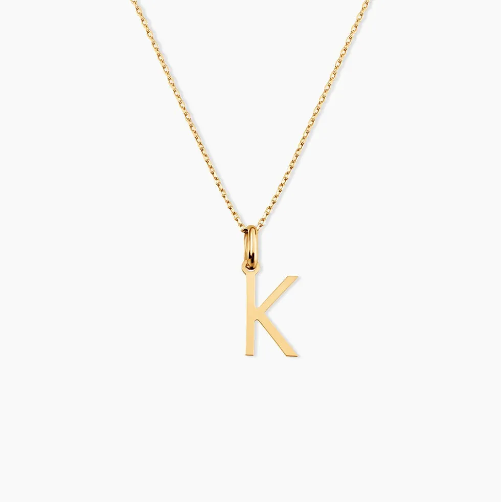 Pendentif Ionia Lettre Or Jaune