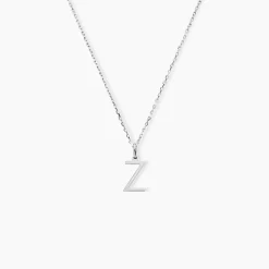 Pendentif Ionia Lettre Or Blanc