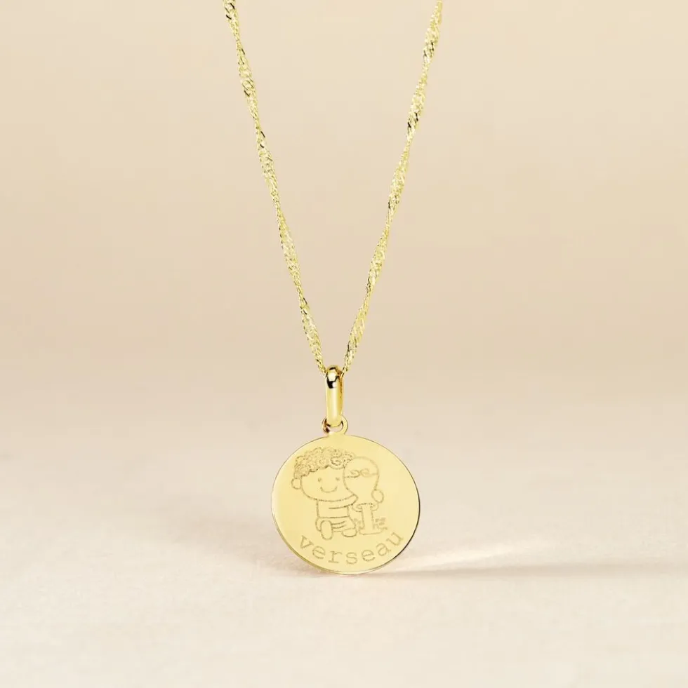 Pendentif Jannila Zodiaque Or Jaune