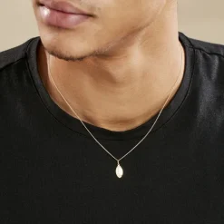Pendentif Julius Sport Rugby Or Jaune