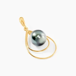 Pendentif Martyna Or Jaune Perle De Culture De Tahiti