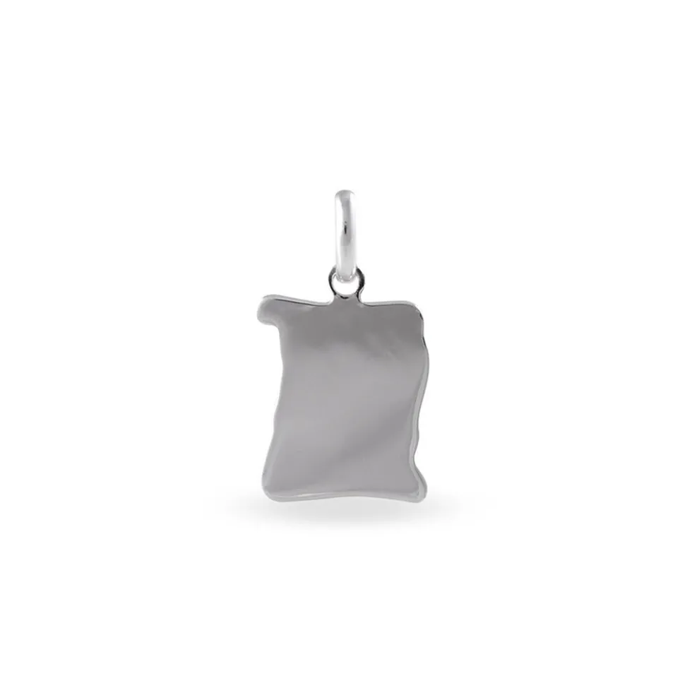 Pendentif Omayra Argent Blanc