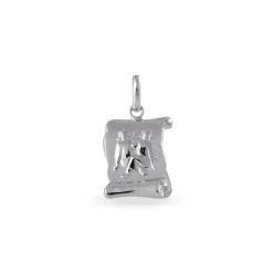 Pendentif Omayra Argent Blanc