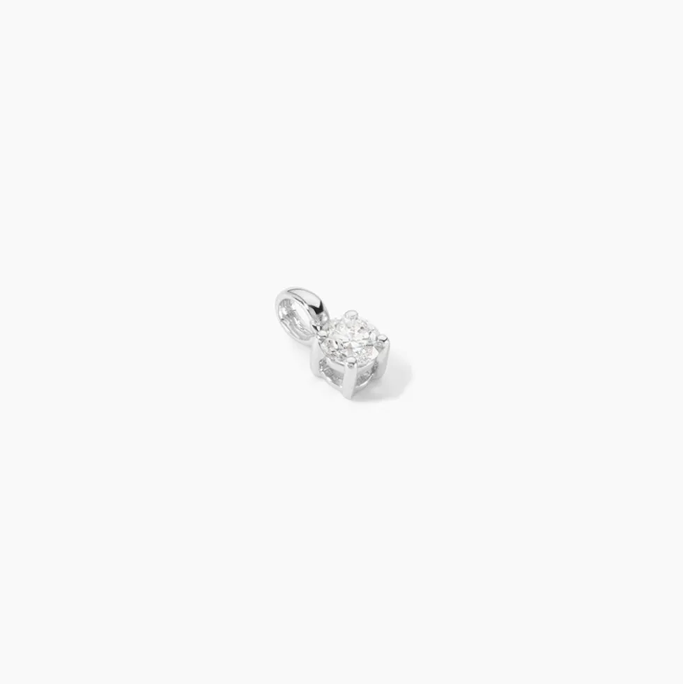 Pendentif One Or Blanc Diamant