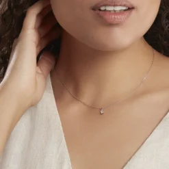 Pendentif One Or Blanc Diamant