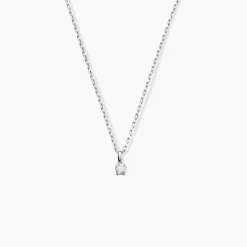 Pendentif One Or Blanc Diamant