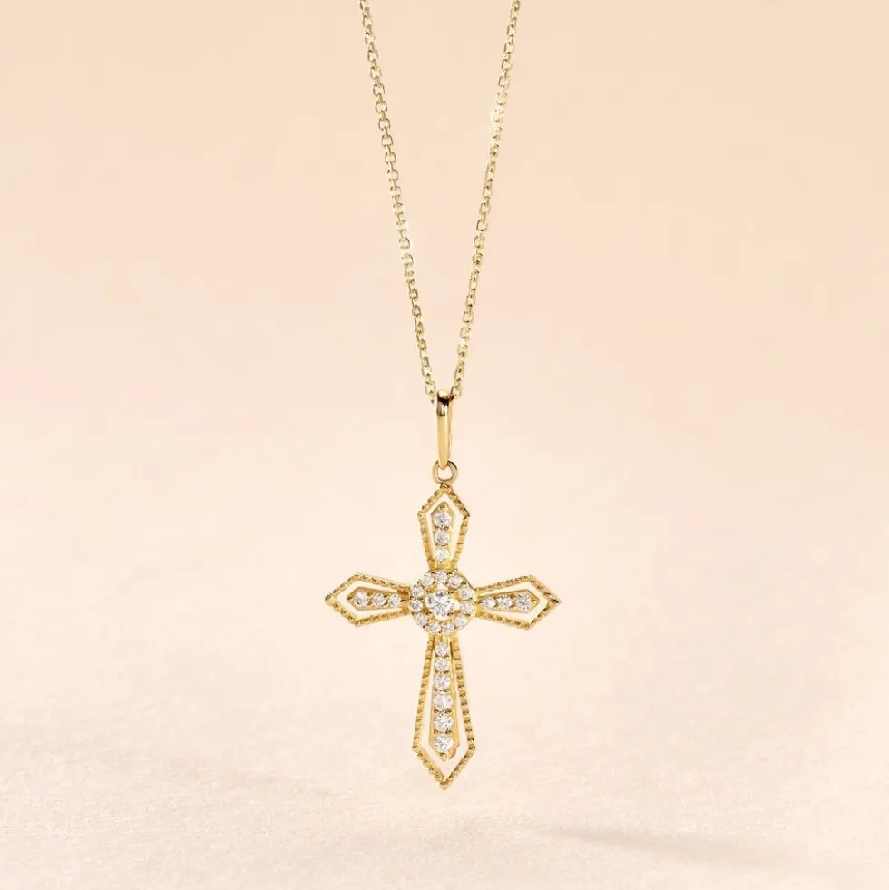 Pendentif Phrixus Or Jaune Oxyde De Zirconium