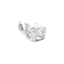 Pendentif Victoria Or Blanc Diamant