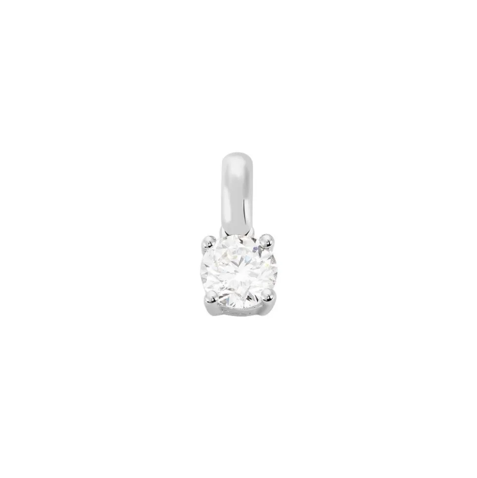 Pendentif Victoria Or Blanc Diamant
