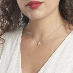 Pendentif Victoria Or Blanc Diamant