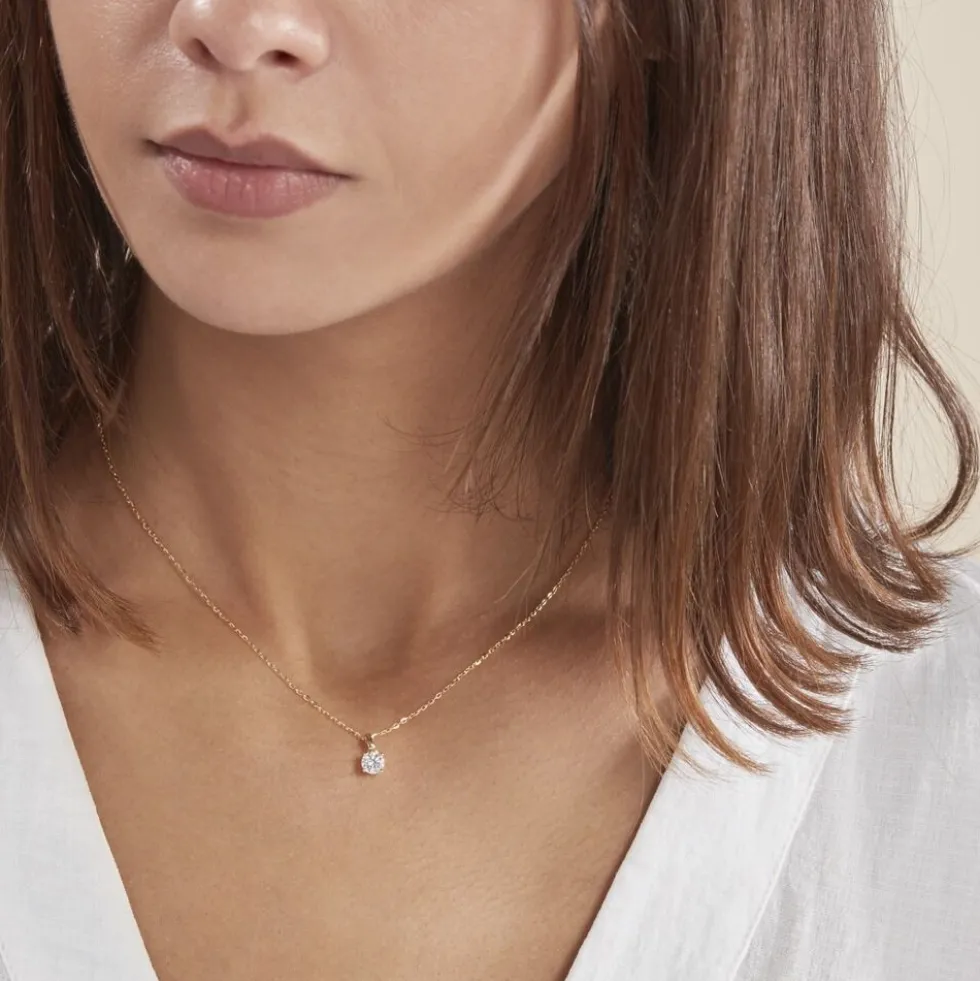 Pendentif Victoria Or Jaune Diamant