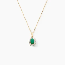 Pendentif Vladimir Or Jaune Rubis Diamants